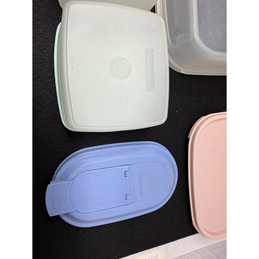 Vintage Tupperware Canister Storage Container Lot Modular Mates 14 Pc USA - Picture 7 of 13